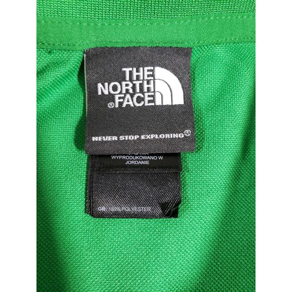 The North Face Polo Shirt Size Extra Large Mens Green Cotton Golf Logo Casual - Picture 3 of 9